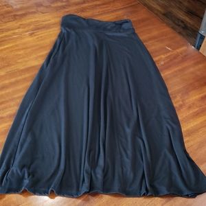 ICY Black Skirt Womens Large Maxi Thin Casual